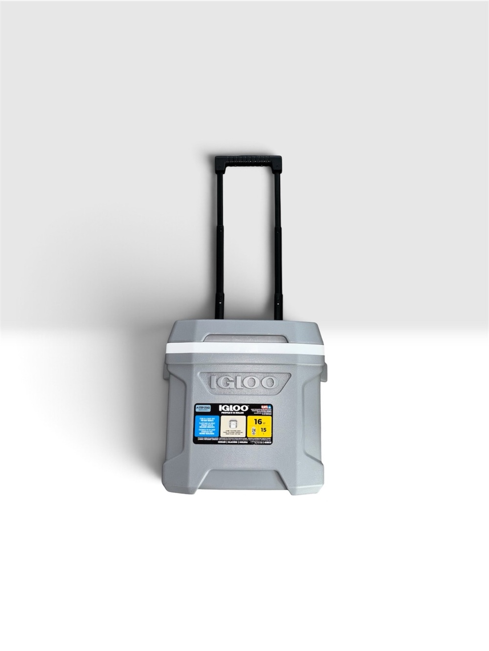Igloo Gray Rolling Cooler with Black Telescoping Handle